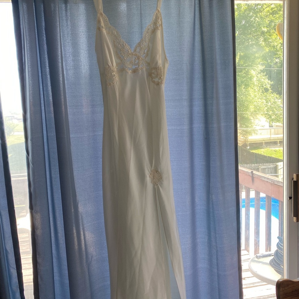 Victoria's Secret Cream Satin wedding nightgown
